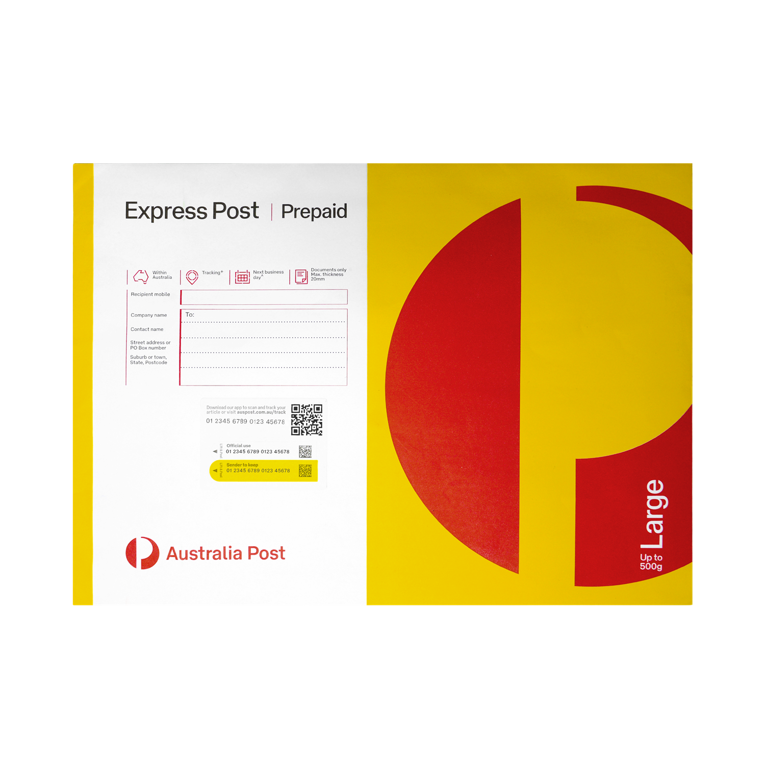 Australia Post Express Post Large B4 Envelope – 100 Pack RRP $998